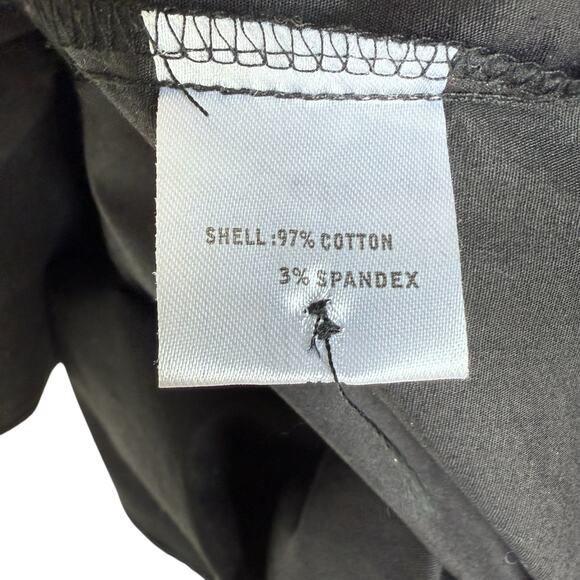 Tom's Ware Black Dress Shirt Mens Large Red White Check Contrast Trim Roll Cuff - Picture 10 of 12